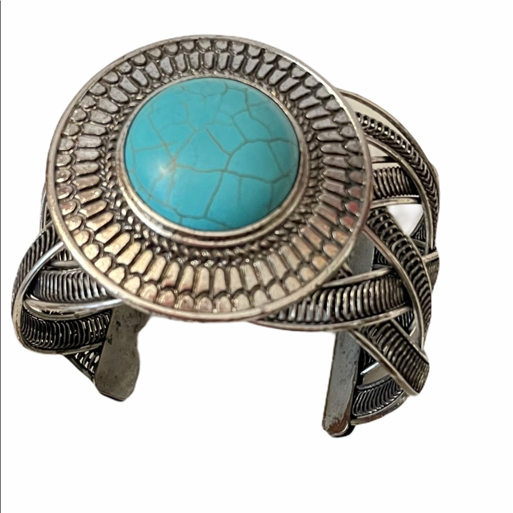 Blue turquoise bangle